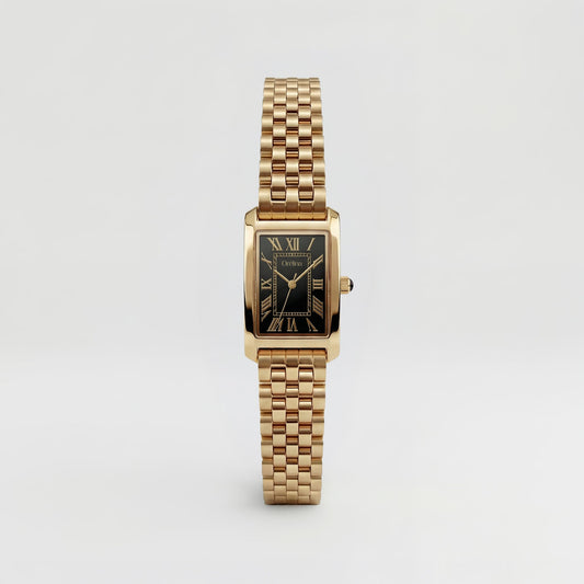 Roselle Watch - Gold Noir