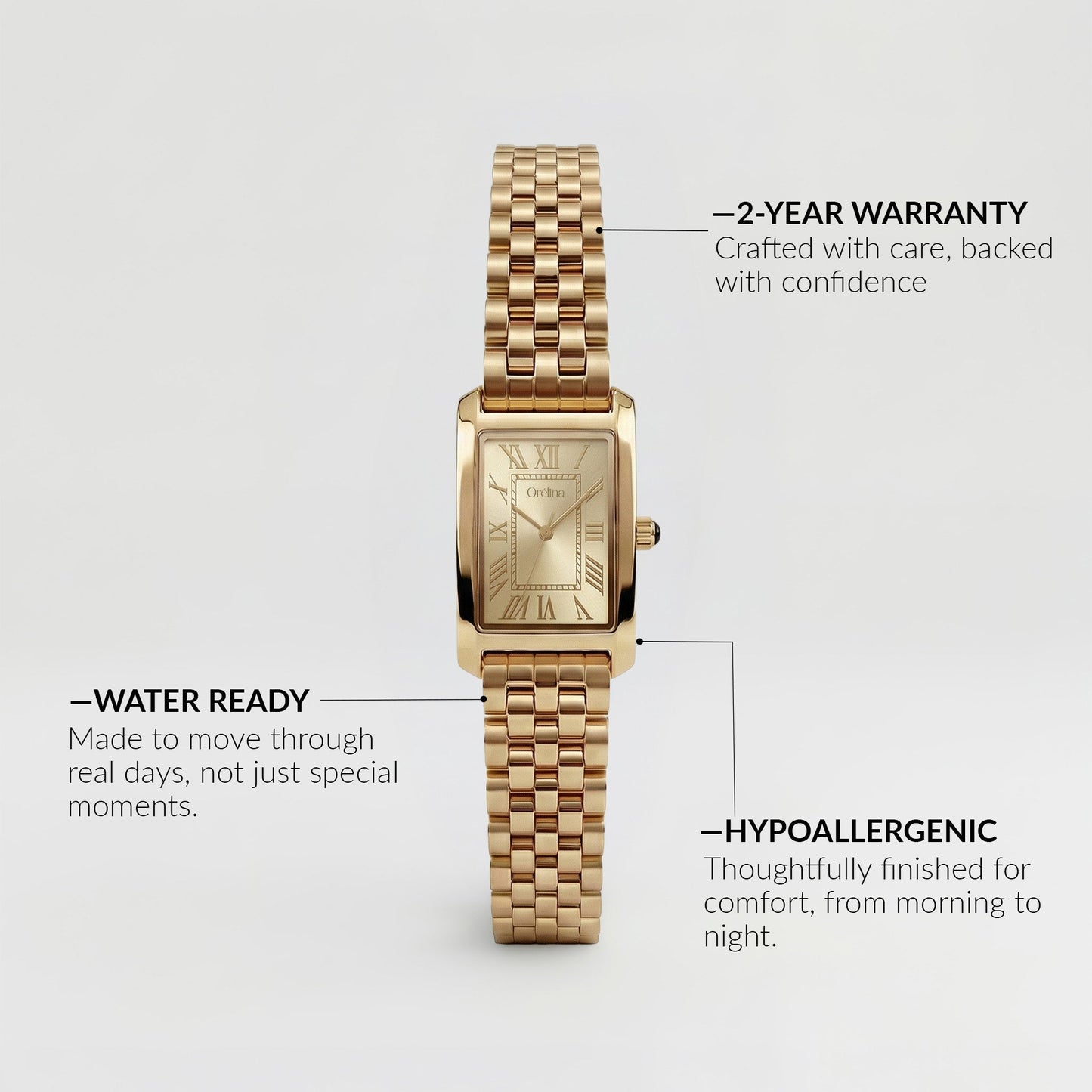 Roselle Watch - Champagne